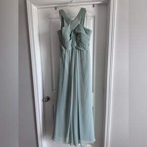 Azazie bridesmaids dress. Sage green.